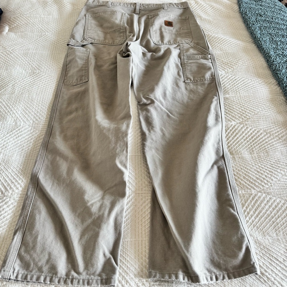 Carhartt Beige Work Pants - Picture 4 of 6